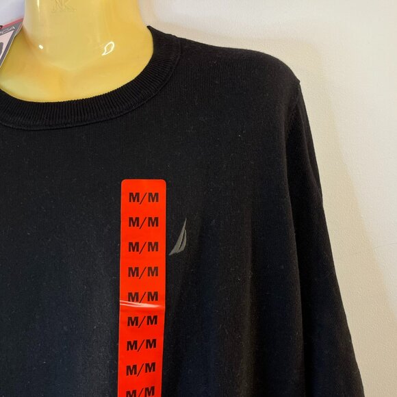 Nautica Men's Black Crewneck Sweater - Size Medium - NWT - Picture 3 of 4